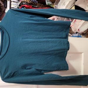 Wild Fable Teal Long Sleeve Crop Top XS